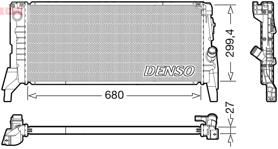 Radiator, engine cooling