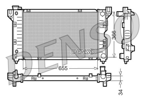 Radiator, engine cooling