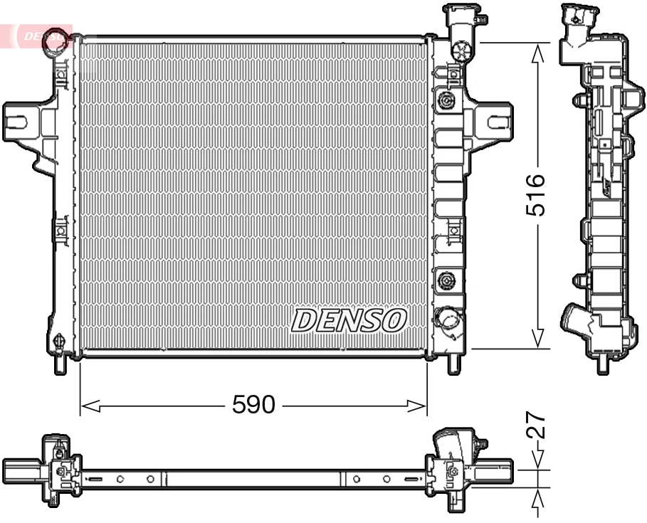 Radiator, engine cooling