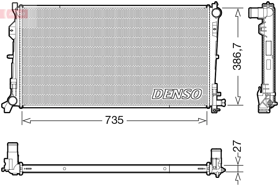 Radiator, engine cooling