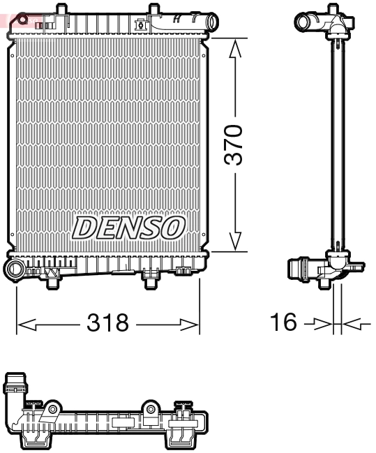 Radiator, engine cooling