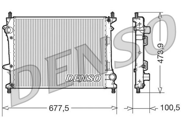 Radiator, engine cooling