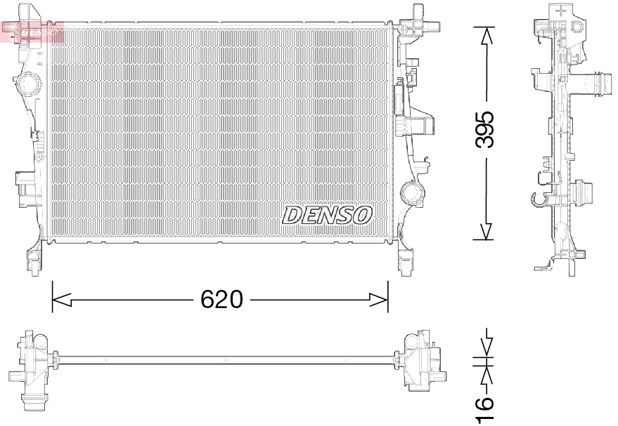 Radiator, engine cooling