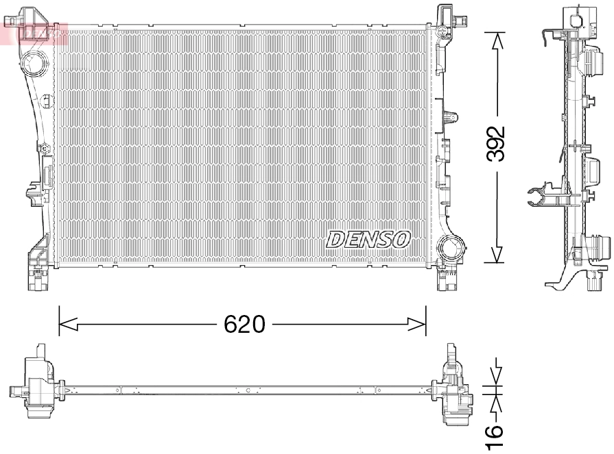 Radiator, engine cooling