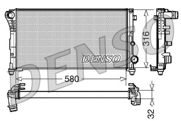 Radiator, engine cooling