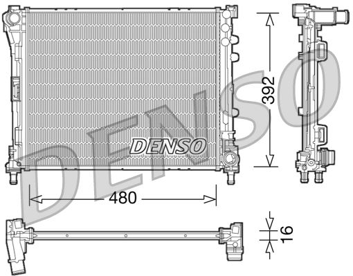 Radiator, engine cooling