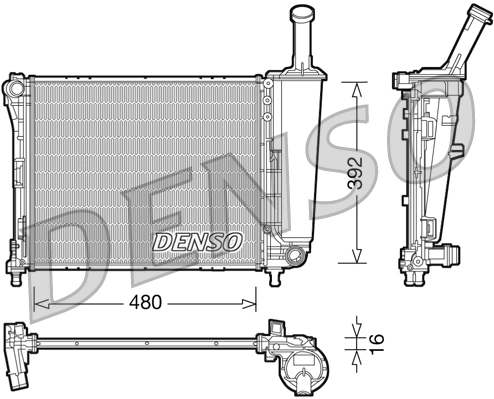 Radiator, engine cooling