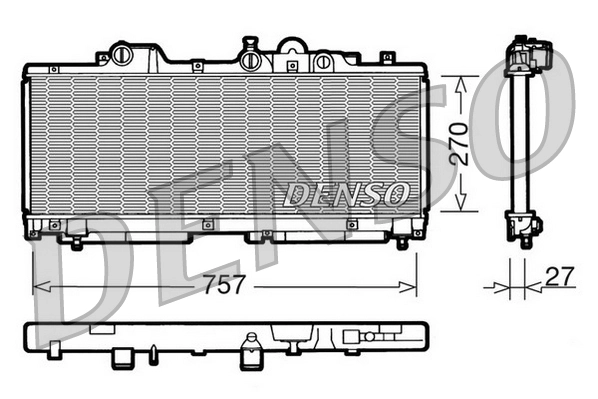 Radiator, engine cooling