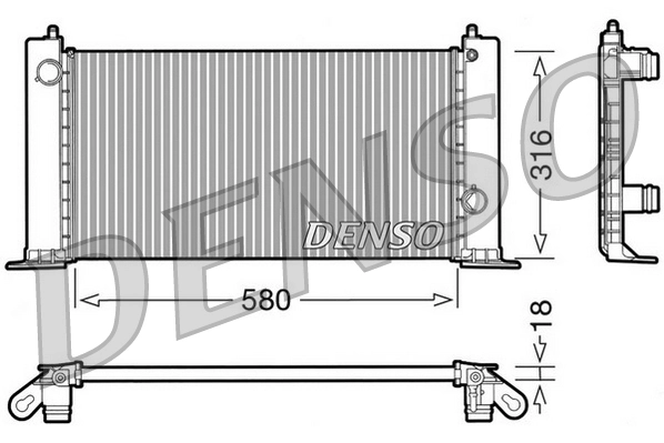 Radiator, engine cooling