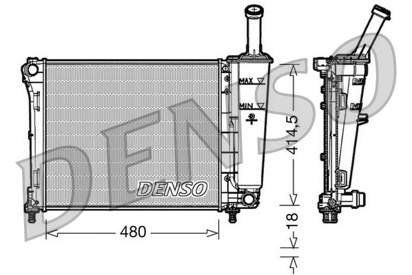 Radiator, engine cooling