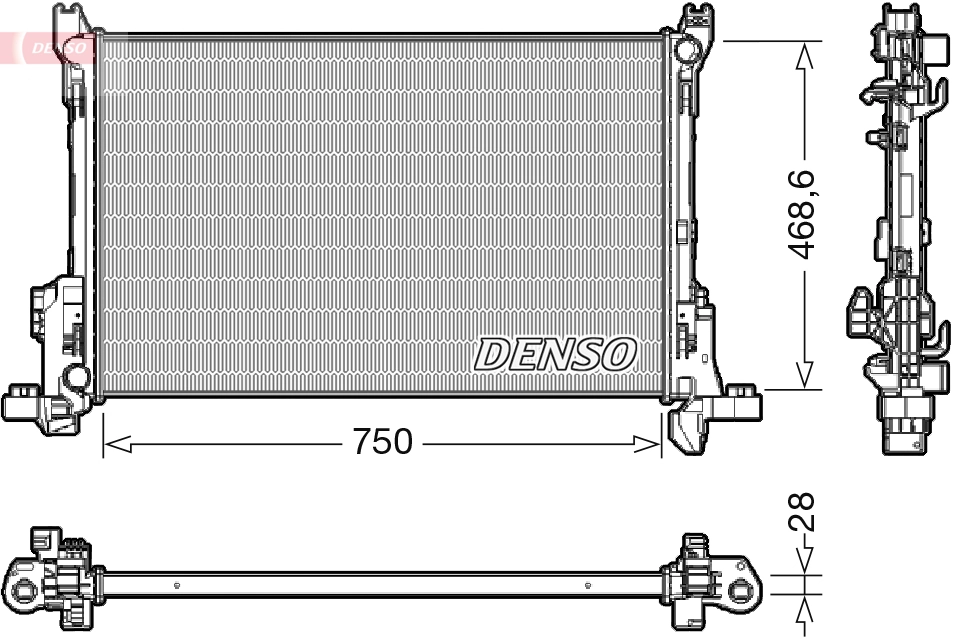 Radiator, engine cooling