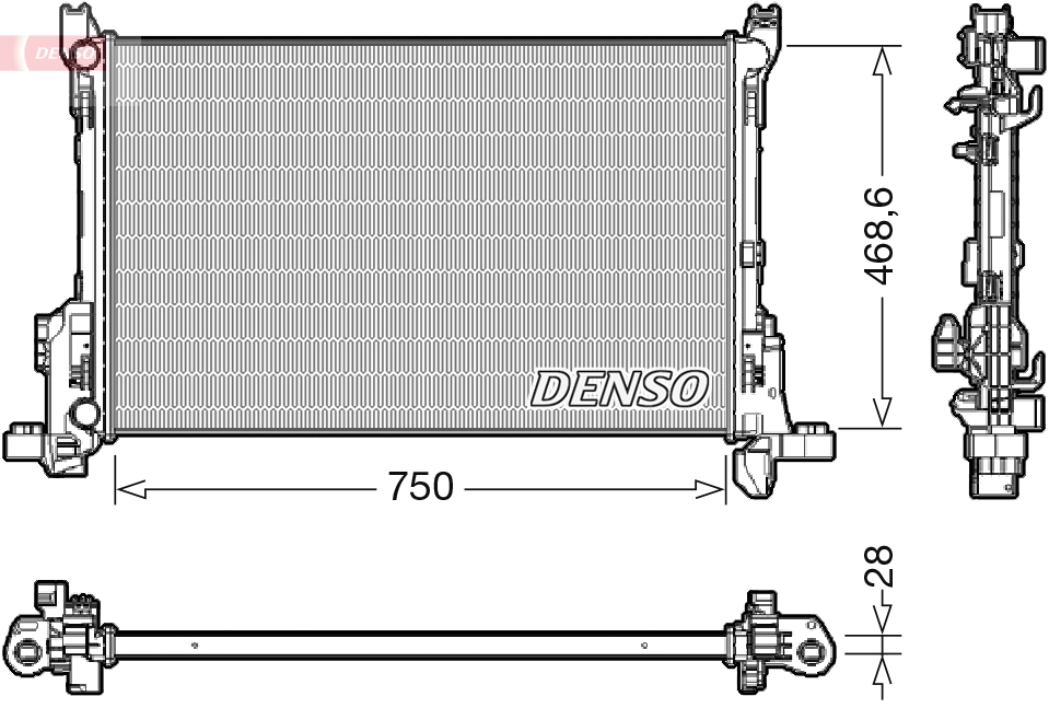 Radiator, engine cooling