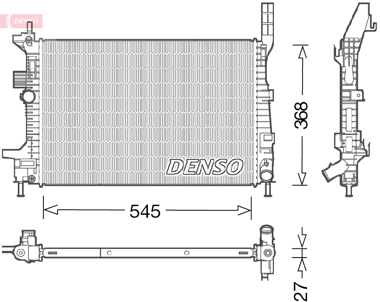 Radiator, engine cooling