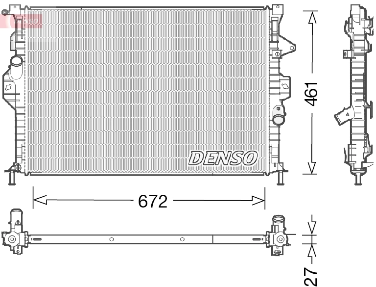 Radiator, engine cooling