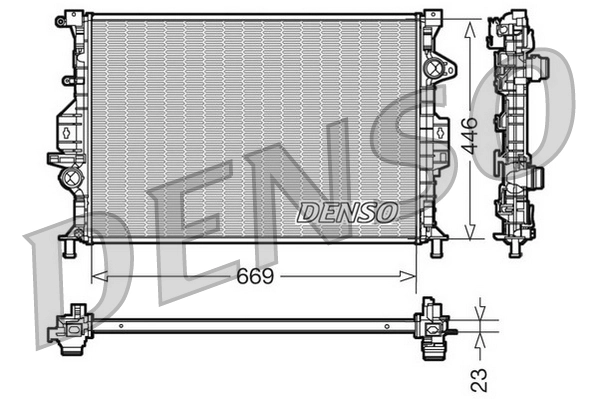 Radiator, engine cooling