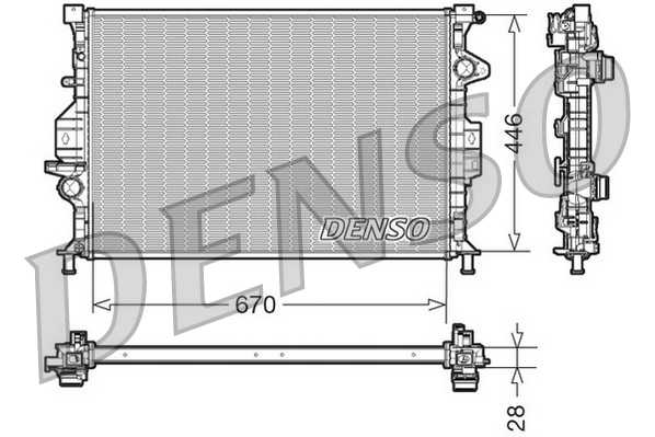 Radiator, engine cooling