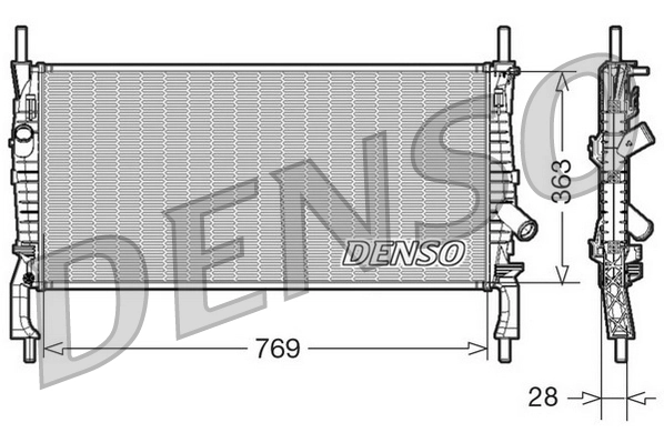 Radiator, engine cooling