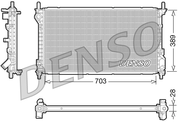 Radiator, engine cooling