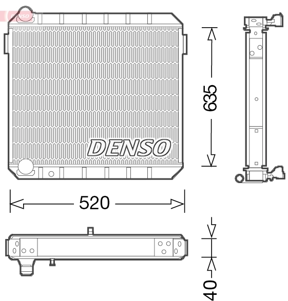 Radiator, engine cooling