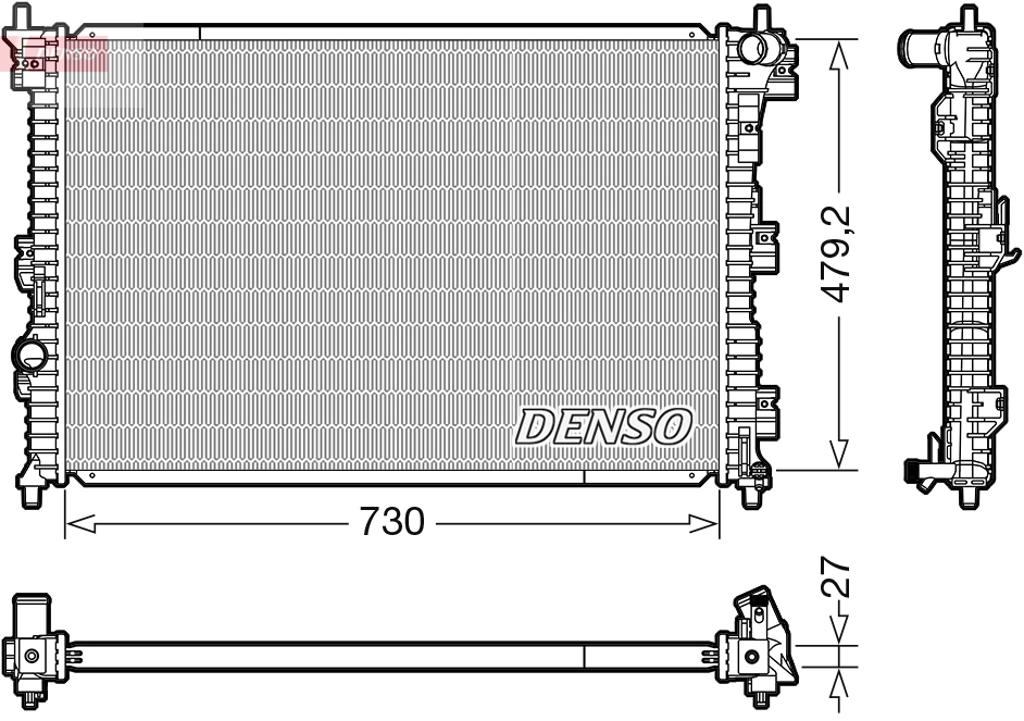 Radiator, engine cooling