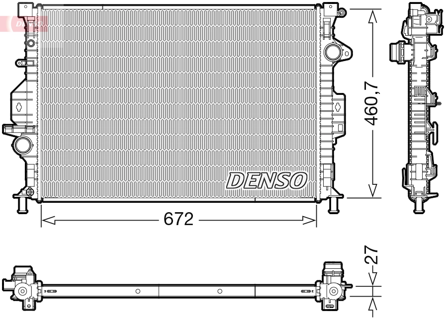 Radiator, engine cooling