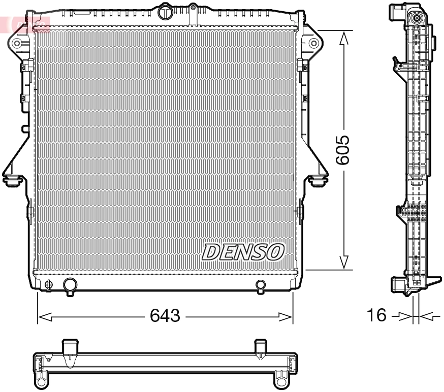 Radiator, engine cooling