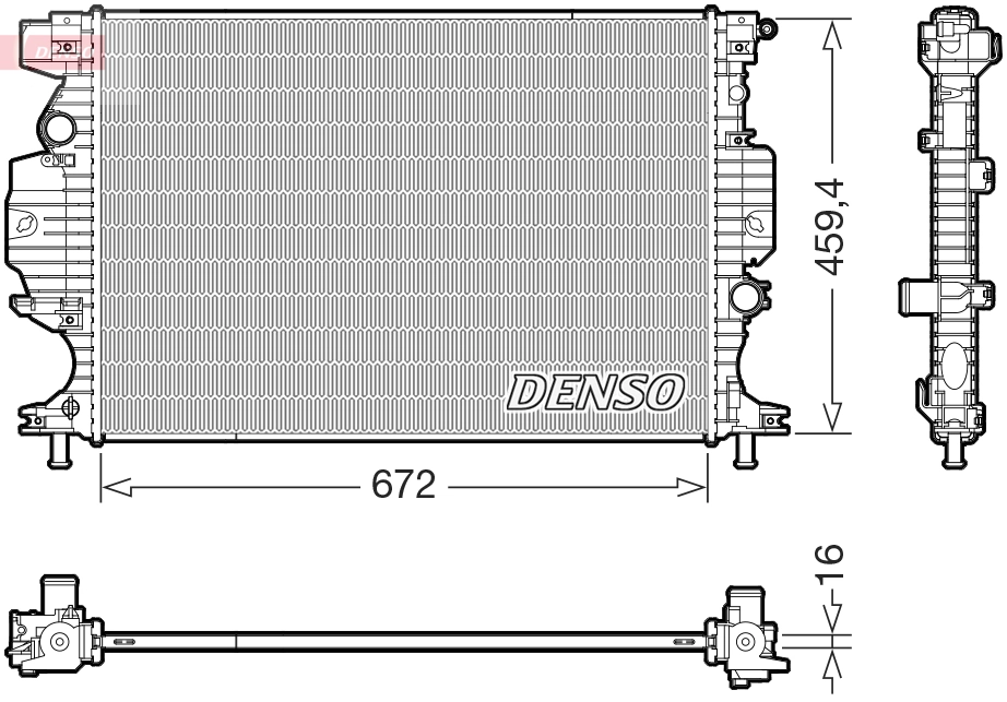 Radiator, engine cooling