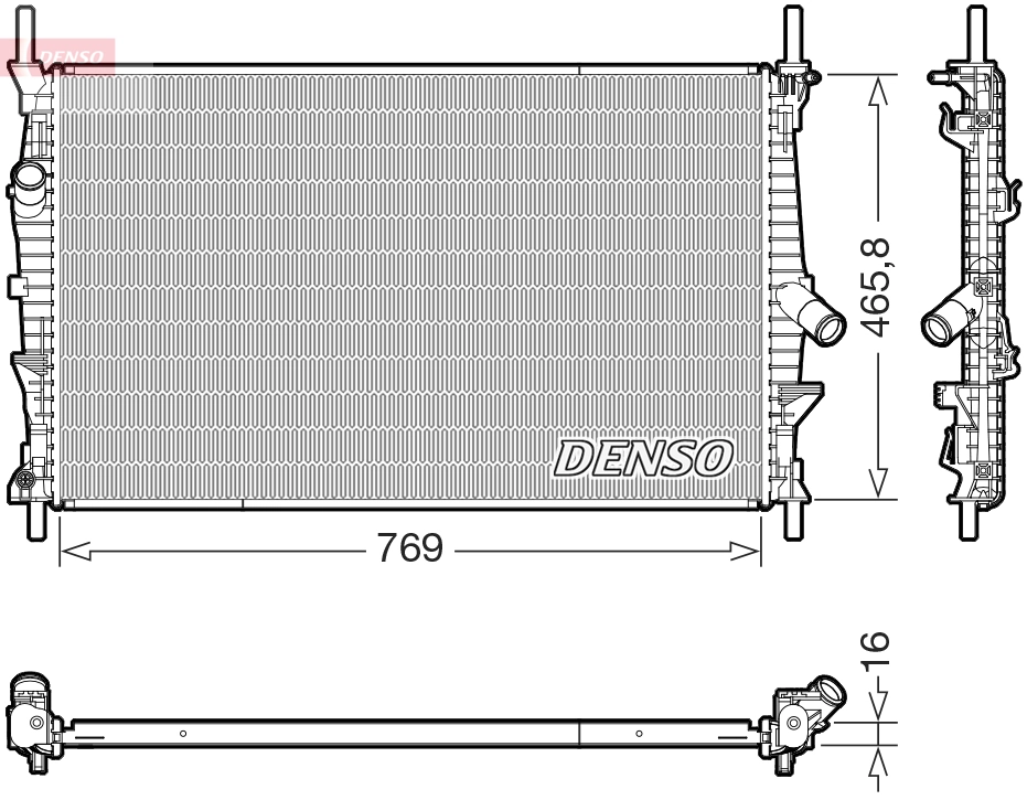Radiator, engine cooling