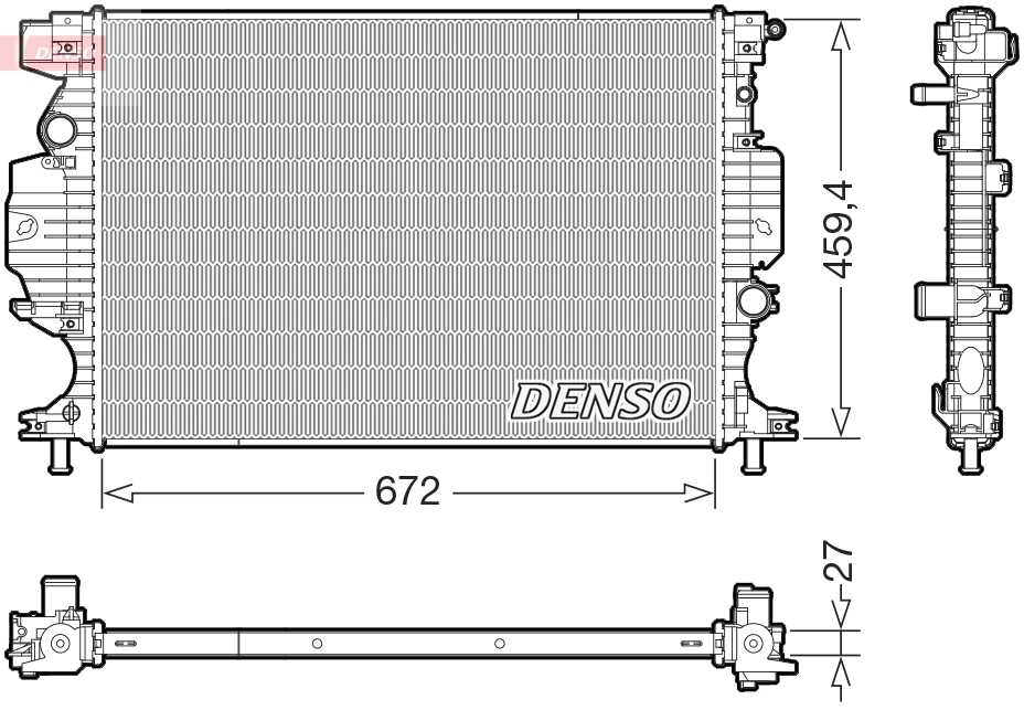 Radiator, engine cooling