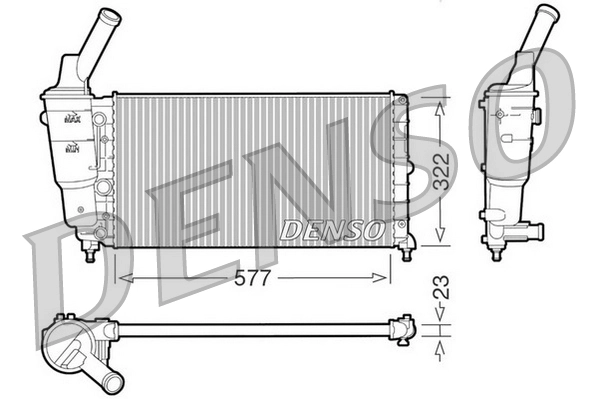 Radiator, engine cooling