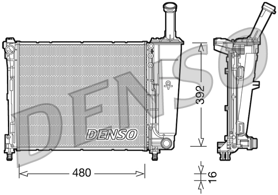 Radiator, engine cooling