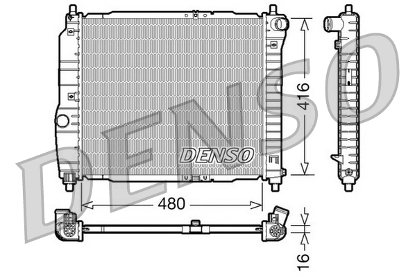 Radiator, engine cooling