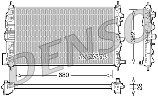 Radiator, engine cooling