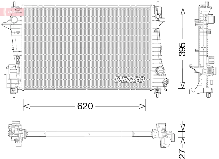 Radiator, engine cooling