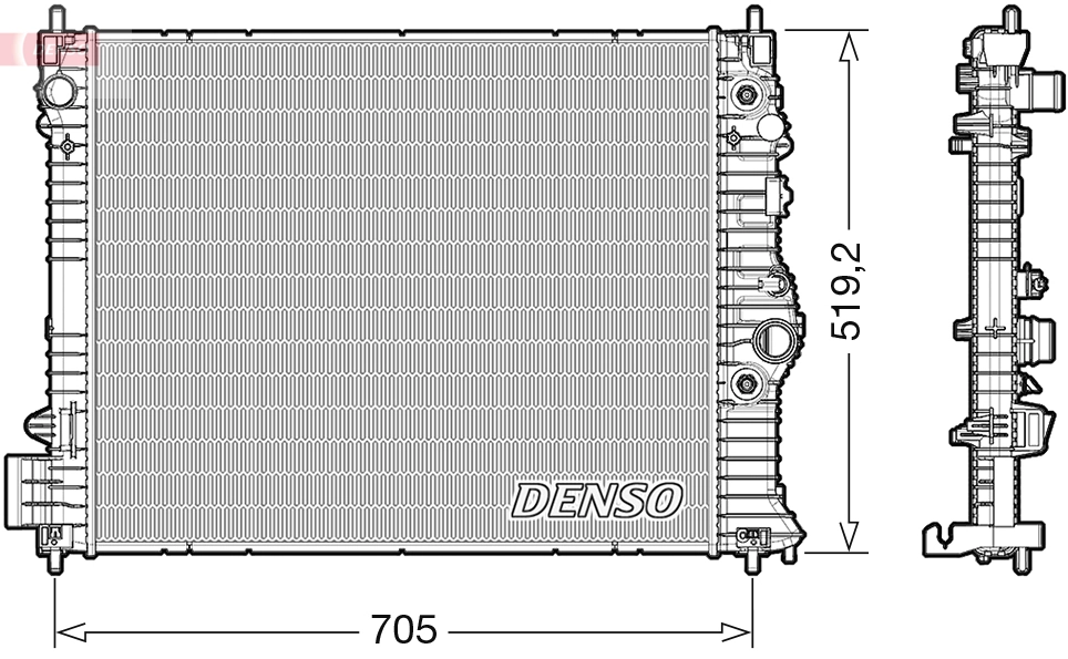 Radiator, engine cooling