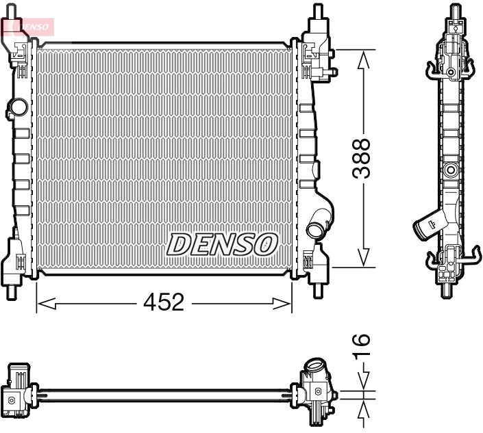 Radiator, engine cooling