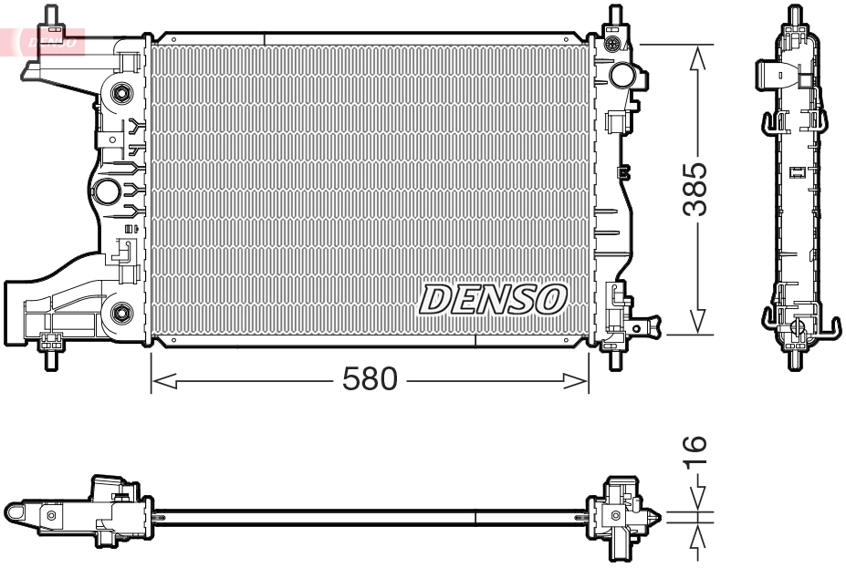 Radiator, engine cooling