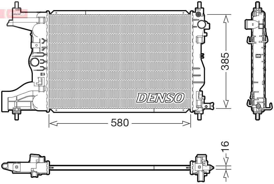 Radiator, engine cooling