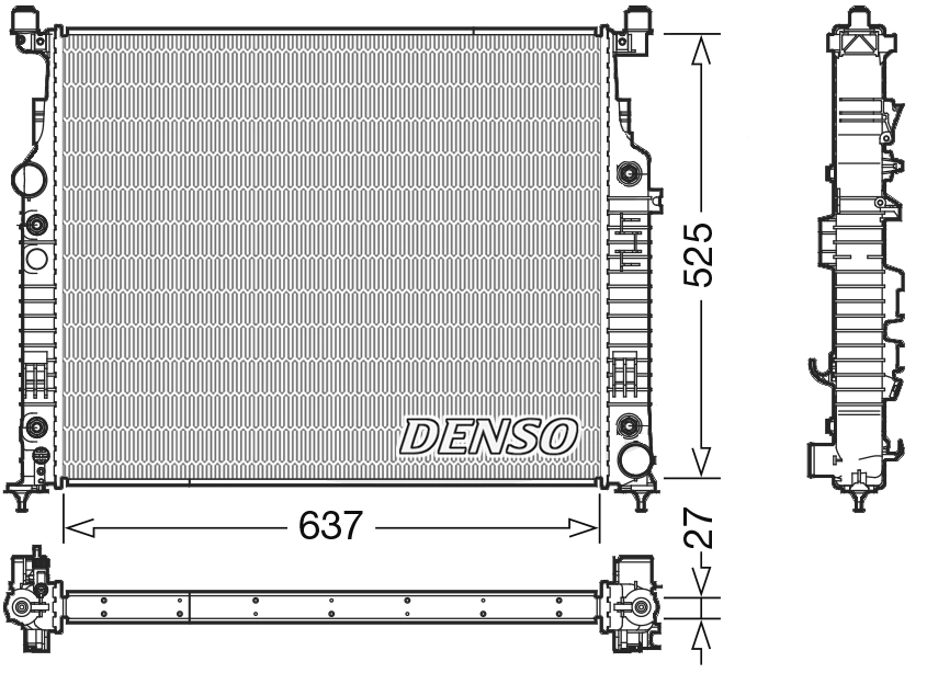 Radiator, engine cooling