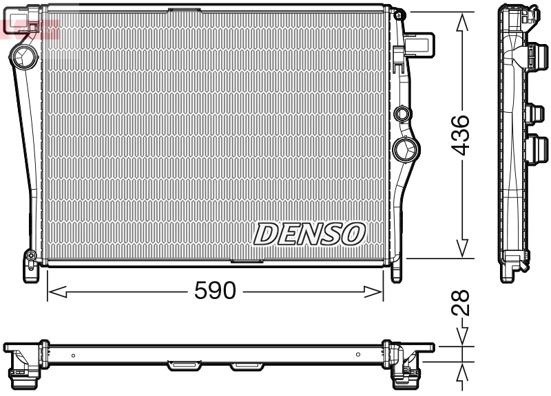 Radiator, engine cooling