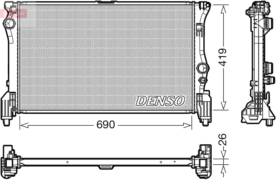 Radiator, engine cooling