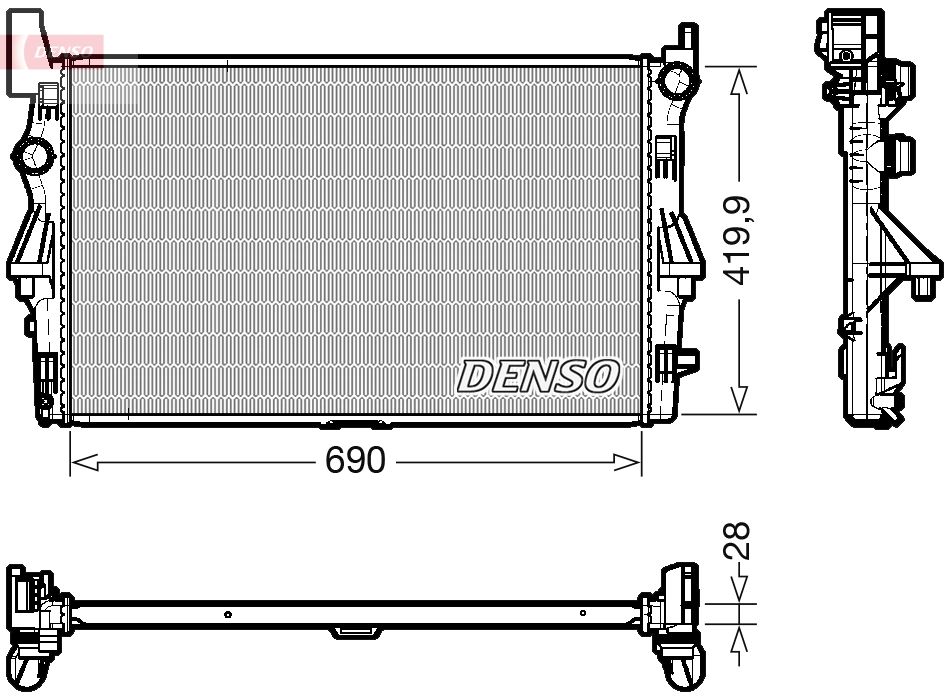Radiator, engine cooling