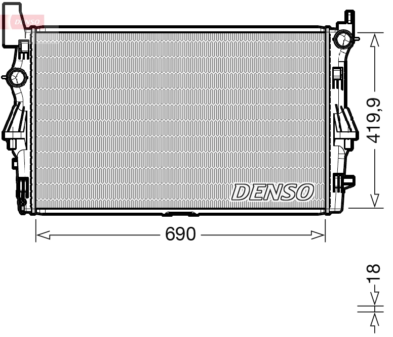 Radiator, engine cooling