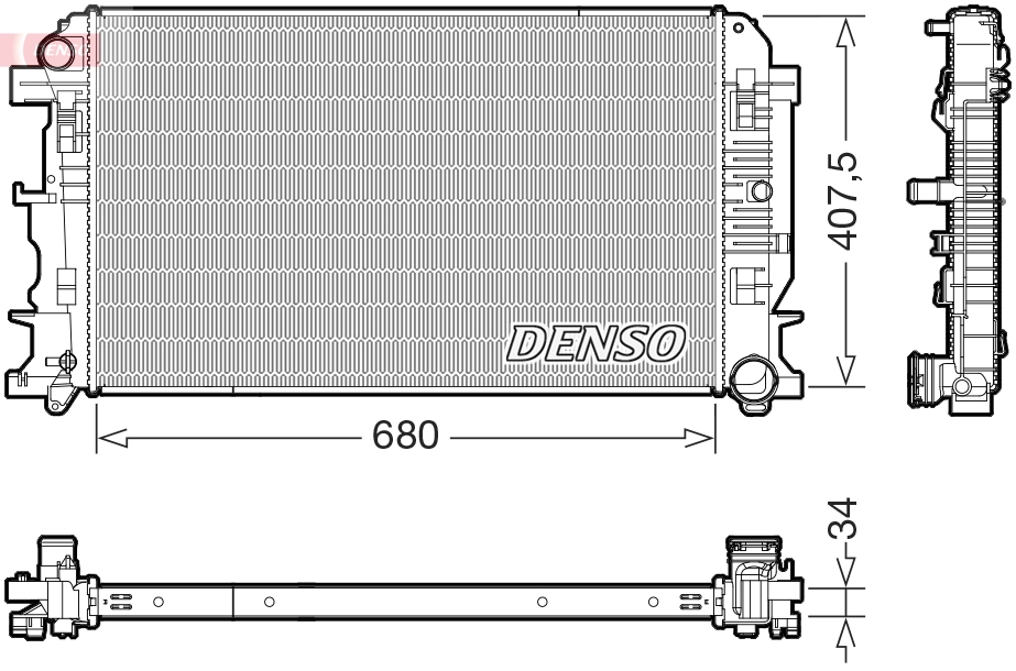 Radiator, engine cooling