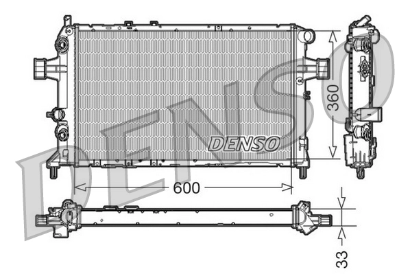 Radiator, engine cooling