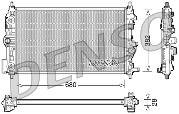 Radiator, engine cooling