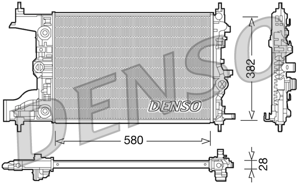 Radiator, engine cooling