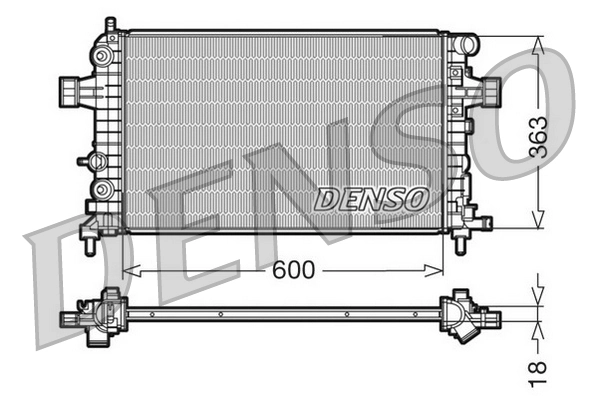 Radiator, engine cooling