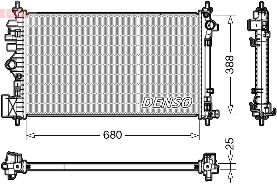 Radiator, engine cooling