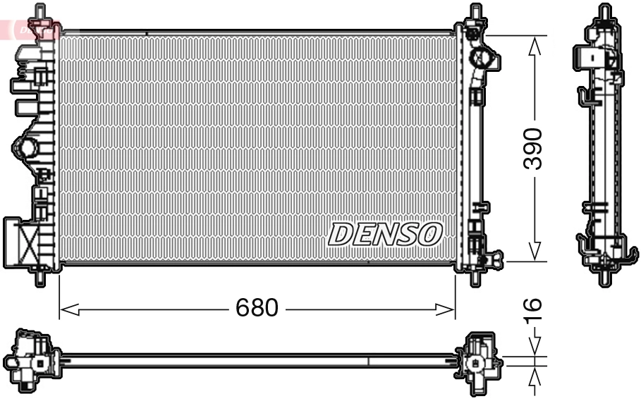 Radiator, engine cooling